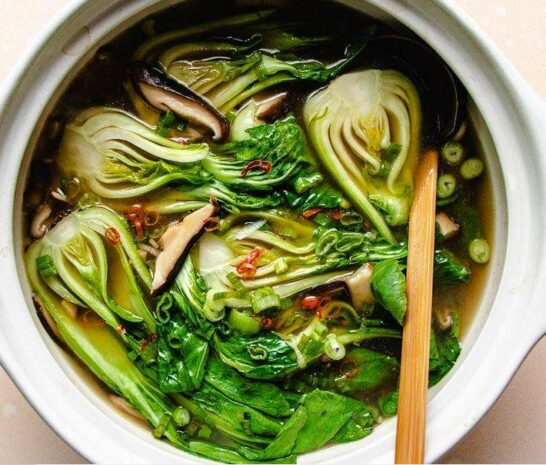 Recipes for bok choy soup