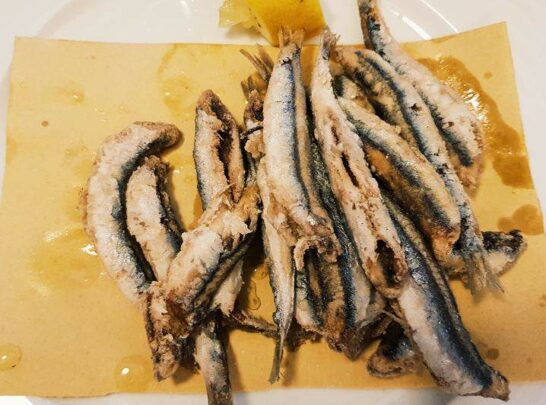 Anchovies toast