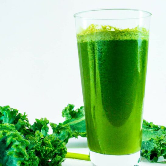 Juicing with kale