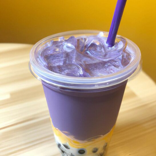 Make your own ube milk tea at home